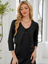 Damen V-Neck Cardigan mit 2 Knöpfen | Kurz & Elegant